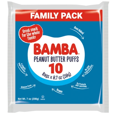 Bamba 花生酱系列装,0.7 盎司,10 件 — 第 1/4 张图片