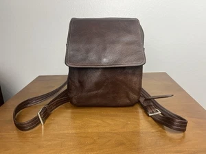 TIGNANELLO Damen Braun Pebbled Echtleder Rucksack Tasche Handtasche Organizer - Bild 1 von 15