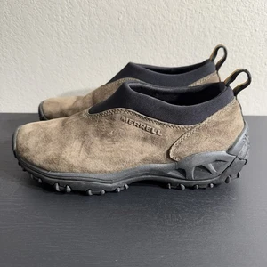 Merrell Air Cushion Womens Size 10 Brown Suede Slip On Comfort Mules Shoes - Picture 1 of 15