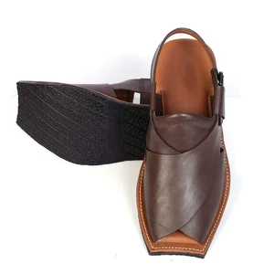 Maestro Herren Rindsleder Sandalen Peshawari Chappal - Bild 1 von 11