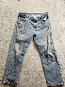 Wrangler Herren Straight Blue Jeans Größe 40x32 - Bild 1 von 7
