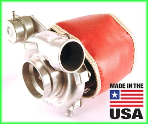TD06H Big 16G 18G 20G ECLIPSE DSM TURBO BLANKET TURBOCHARGER HEAT SHIELD - Red - Picture 1 of 4