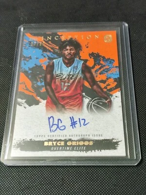 2021 topps inception bryce griggs 07/50 auto rc #ia-bg3 overtime elite - Image 1 of 2