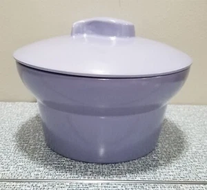 SANTA ANITA WARE California Pottery COVERED Casserole DISH Lidded Bowl PURPLE - Picture 1 of 11