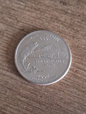 2007 P WA State Quarter Error  - Image 1 of 2