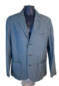 Blazer The Territory Ahead uomo giacca media cotone twill spina di pesce NUOVO - Foto 1 di 13