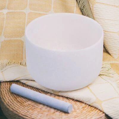 8" A/B/C/D/E/F/G Chakra Quartz Crystal Singing Bowl W/Mallet Sound Healing Yoga
