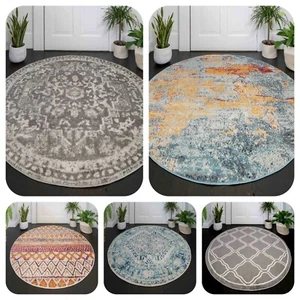 New Circle Rugs for Living Room Modern Round Rugs Moroccan Large Cheap Area Rugs - Picture 1 of 22