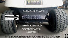 Ezgo TxT or Marathon Golf Cart Aluminum Diamond Plate Lower Bumper Shock Cover