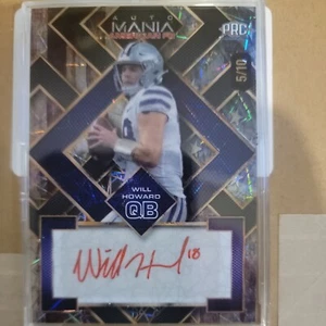 2024 Wild Card Auto Mania Will Howard Rookie Auto 5/10 Ohio State Buckeyes - Bild 1 von 4