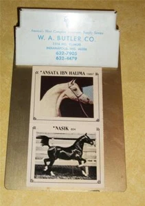 VINTAGE VET SUPPLY BUTLER INDIANAPOLIS INDIANA + ARABISCHE TINTE ARABISCHES PFERD SAMMELKARTE - Bild 1 von 6