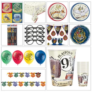 Harry Potter Birthday Party Set Plates Balloons Tablecloth Decorations - Picture 1 of 29