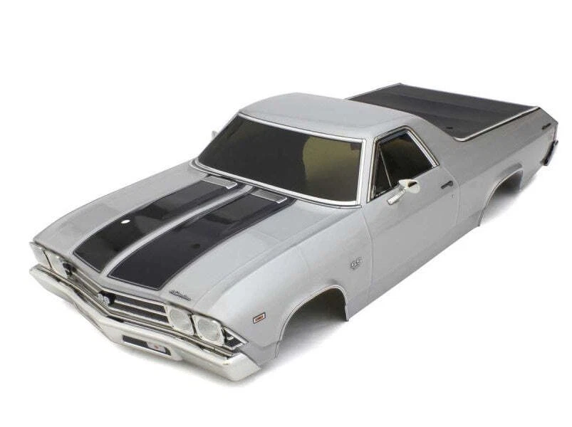 kyosho FAB705SL 1969 Chevy El Camino SS 396 Cortez Silver Decoration Body Set - Image 1 of 1