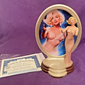 Figura de Colección Marilyn Monroe Bradford Exchange Placa 1ª en Diamantes y Perlas - Imagen 1 de 4