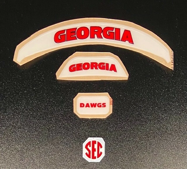 GEORGIA BULLDOGS MINI HELMET BUMPER SET - 3M 20MIL - Image 1 of 1