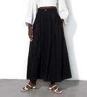 Mara Hoffman Tulay skirt Black Pleated Midi US 00 XS