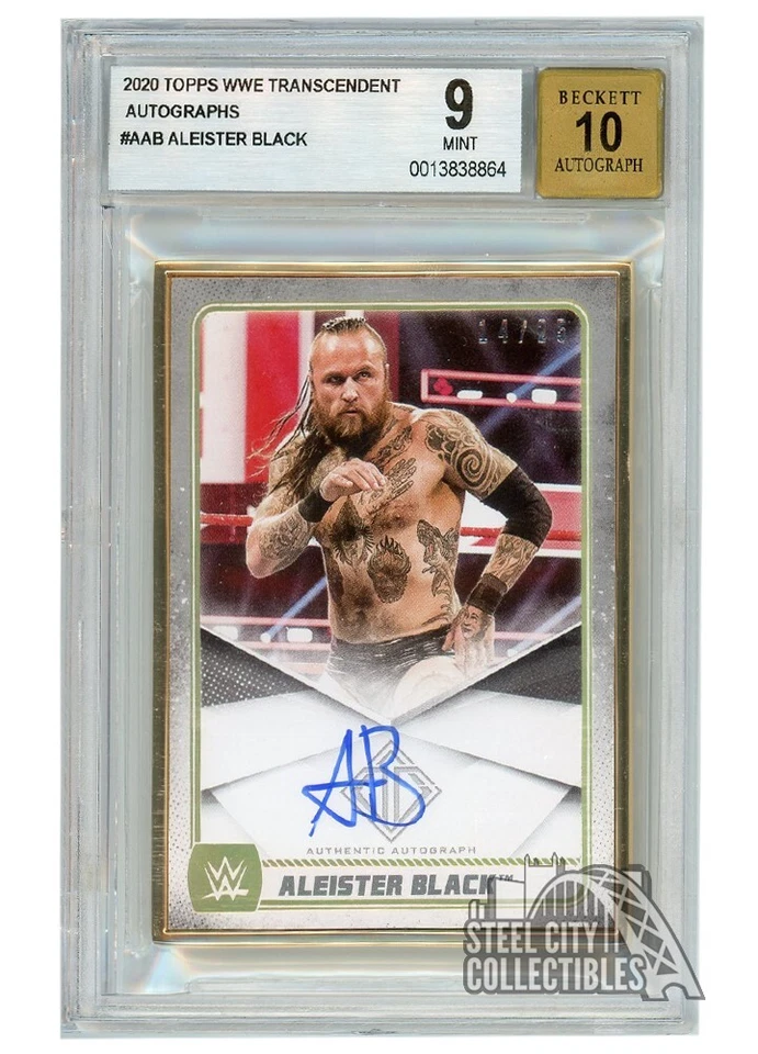 Aleister Black 2020 Topps Transcendent WWE Autograph Card /25 BGS 9 - Image 1 of 1