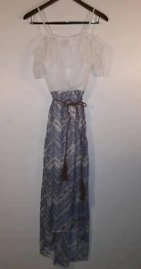 Lacy Boho Dress with Belt - Picture 1 of 3