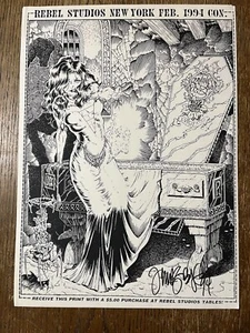 Signed Rebel Studios Art Print By Tim Vigil From 1994 Con 15”x11” SB - Picture 1 of 2