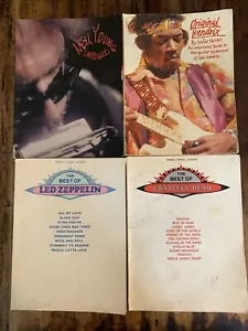 The Best Of Grateful Dead Led Zeppelin Jimi Hendrix Music Book Voice Guitar Lot - Picture 1 of 9
