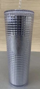 Starbucks Carrello tazza fredda discoteca rete argento 24 oz - Foto 1 di 5