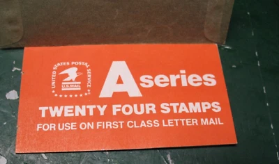 A SERIES TWENTY FOUR  STAMPS  FIRST CLASS LETTER MAIL BOOKLET - Image 1 of 4
