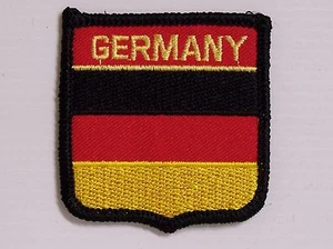 GERMANY EMBROIDERED PATCH SHIELD WOVEN CLOTH BADGE SEW-ON JACKET FLAG GERMAN - Picture 1 of 1