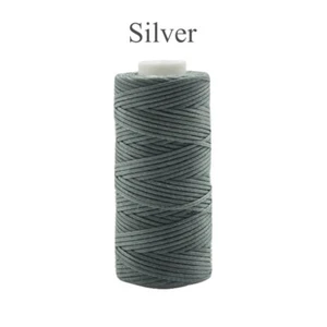 50M 150D 0.8mm Waxed Sewing Thread String Flat Cord for Leather Stitching Crafts - Picture 1 of 32