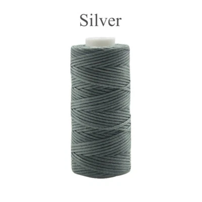 50M 150D 0.8mm Waxed Sewing Thread String Flat Cord for Leather Stitching Crafts - Image 1 of 4