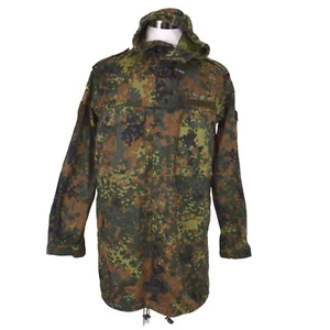 Bundeswehr Flecktarn Militär Parka Jacke GR12 L Tall Kapuze Woodland - Bild 1 von 15