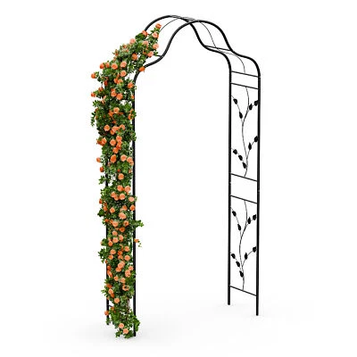 FloraBelle arco de rosas patrón de hojas decorativo resistente a la intemperie ayuda para escalar robusto - Imagen 1 de 4