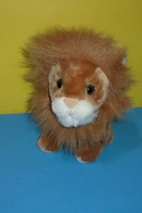 9" Stuffed Plush Animal Adult Male Lion Brown Soft Classics Shilla Stuffed Toy - Picture 1 of 3