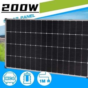Solar Panels 12V 200W Mon Solar Panel High Efficiency RV Battery Boat Caravan - Picture 1 of 12