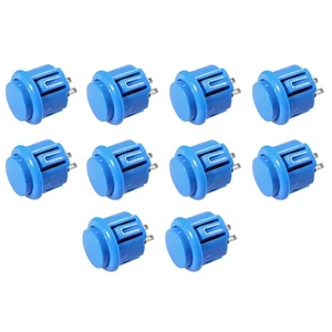 10 Stück Arcade-Tasten, 24 mm, Reaktionsschnelle Arcade-Tasten für Gaming-E1122 - Afbeelding 1 van 13