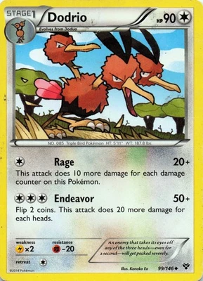 Dodrio 99/146 XY Base Set  - LP - Image 1 of 2