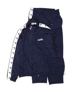 Chándal completo gráfico DIADORA para hombre Reino Unido 44 XL azul marino poliéster DG73 - Imagen 1 de 6