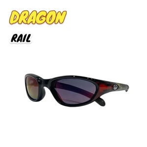 Occhiali da sole sportivi DRAGON RAIL Jet Black con lenti grigie, mai usati con scatola - Foto 1 di 2