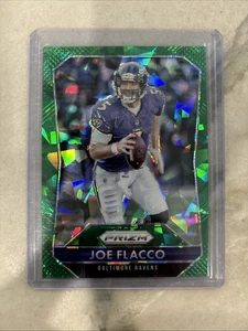 2015 Panini Prizm Joe Flacco #5 Green Ice /75 - Picture 1 of 2