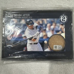 Derek Jeter NY Yankees Final Season Plaque W Infield Dirt 2014 MLB - Picture 1 of 6