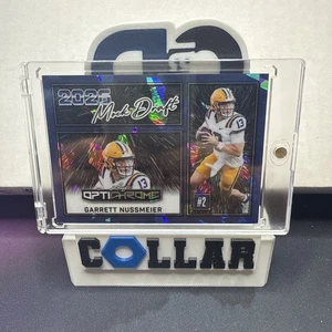 Garrett Nussmeier 2025 Leaf Optichrome Football 2026 Mock Draft Blue Ice #1/1 - Bild 1 von 7
