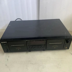 Sony TC-WE475 Doble Cassette Deck Reproductor Automático Inverso Grabadora En Funcionamiento - Imagen 1 de 2