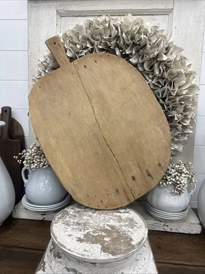 Tabla de pan antigua y tabla de cortar vintage - Bandeja para servir charcutería Foto 1 de 4