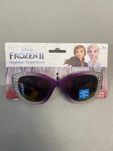 Disney Frozen II Elsa Anna Purple Sparkle Girls Kids Sunglasses 100% UV - Picture 1 of 7