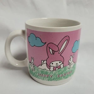 RARE 1970s Original My Melody Mug Cup Vintage Japan Sanrio Smiles Pink Ceramic - Picture 1 of 6