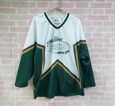🔥 Slap Shot Hockey Shop Dallas Estilo CCM Camiseta Para Hombre Grande L #2 Estrellas Foto 1 de 4