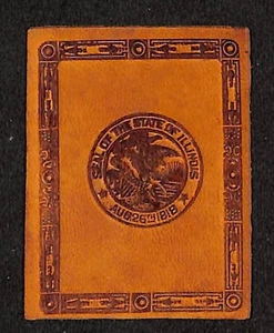 L23 American Tobacco Leather, State Seals, 1912, Illinios (bronceado) - Imagen 1 de 1