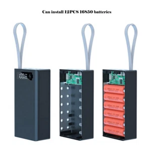DIY Li-Ion Akkupack Box Halter für 12 Stück 18650 Mobile Powerbank Lötfrei - Bild 1 von 22