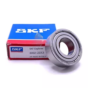 SKF 6202-ZZ C3 RODAMIENTO RÍGIDO DE BOLAS, METAL BLINDADO 15x32x9 mm 6202 2Z C3 - Imagen 1 de 2