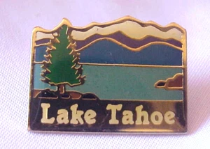 Lake Tahoe Travel Hat Lapel Souvenir Pin - Picture 1 of 2
