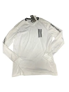 Camiseta deportiva de práctica de malla blanca deportiva de fútbol para hombre Adidas L nueva con etiquetas $35 - Imagen 1 de 4